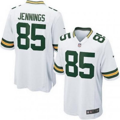 Youth Nike Green Bay Packers 85 Greg Jennings Game White Jersey