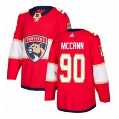 Youth Adidas Florida Panthers 90 Jared McCann Authentic Red Home NHL Jersey