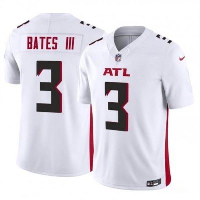 Men Atlanta Falcons 3 Jessie Bates III White 2023 F U S E  Vapor Untouchable Limited Stitched Football Jersey