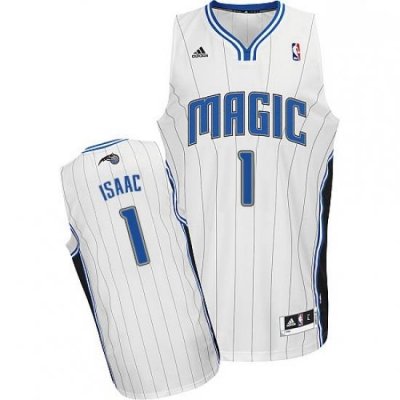 Mens Adidas Orlando Magic 1 Jonathan Isaac Swingman White Home NBA Jersey