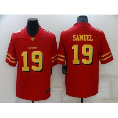 Men San Francisco 49ers 19 Deebo Samuel Red Gold Vapor Untouchable Limited Stitched Jersey