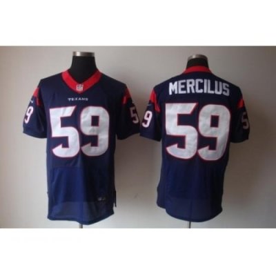 Nike Houston Texans 59 Whitney Mercilus Elite Blue NFL Jersey