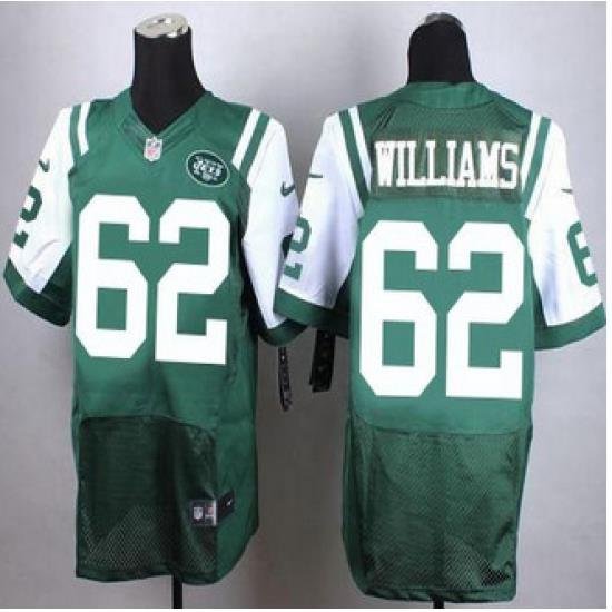 New New York Jets #62 Leonard Williams Green Team Color Mens NFL Elite Jersey