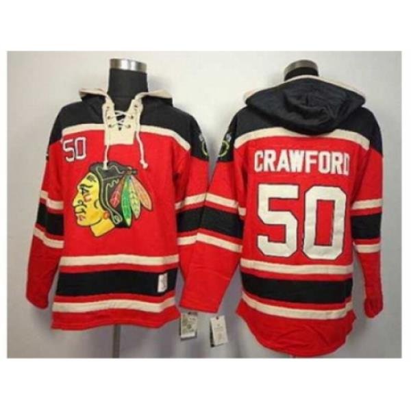 NHL jerseys Chicago Blackhawks #50 Crawford red[pullover hooded sweatshirt]