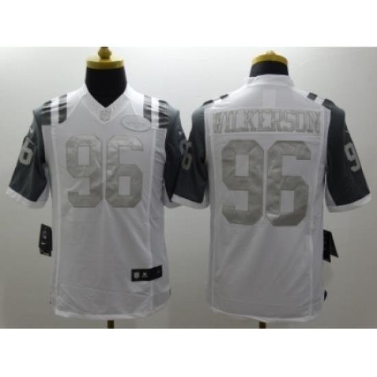 Nike neW york jets 96 Muhammad Wilkerson White Game Platinum NFL Jersey