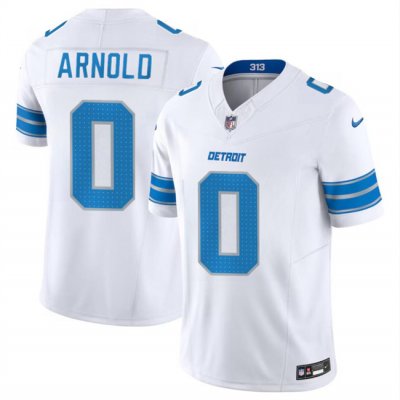 Men's Detroit Lions #0 Terrion Arnold White 2024 Draft F.U.S.E. Vapor Untouchable Limited Stitched Jersey