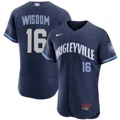 Men's Patrick Wisdom Cubs Wrigleyville Jersey City Connect Stitche