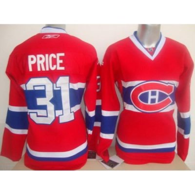 Women Montreal Canadiens 31 Price Red NHL Jersey