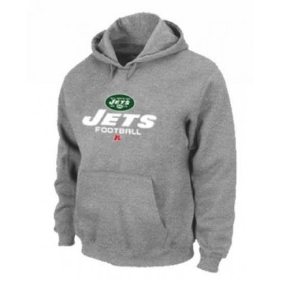 NFL Mens Nike New York Jets Critical Victory Pullover Hoodie Grey