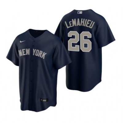 Mens Nike NeW York Yankees 26 DJ LeMahieu Navy Alternate Stitched Baseball Jersey