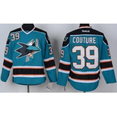 San Jose Sharks 39 Logan Couture Green NHL Jersey