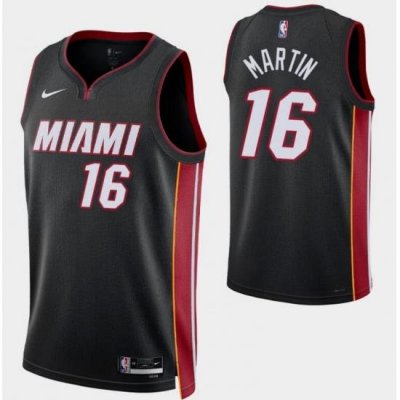 Miami Heat #16 Caleb Martin 2022-23 Icon Edition Black Jersey