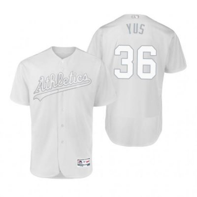 Oakland Athletics Yusmeiro Petit Yus White 2019 Players Weekend MLB Jersey