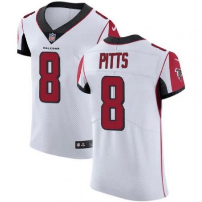 Nike Atlanta Falcons 8 Kyle Pitts White Men Stitched NFL Vapor Untouchable Elite Jersey