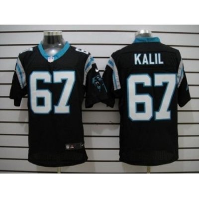 Nike Carolina Panthers 67 Ryan Kalil Black Elite NFL Jersey