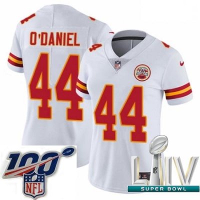 2020 Super Bowl LIV Women Nike Kansas City Chiefs #44 Dorian O'Daniel White Vapor Untouchable Limited Player NFL Jersey