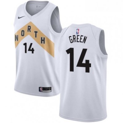 Youth Nike Toronto Raptors 14 Danny Green Swingman White NBA Jersey City Edition