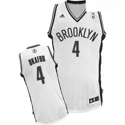 Youth Adidas Brooklyn Nets 4 Jahlil Okafor Swingman White Home NBA Jersey