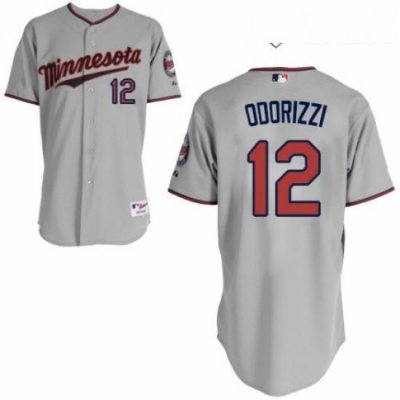 Youth Majestic Minnesota Twins 12 Jake Odorizzi Authentic Grey Road Cool Base MLB Jersey