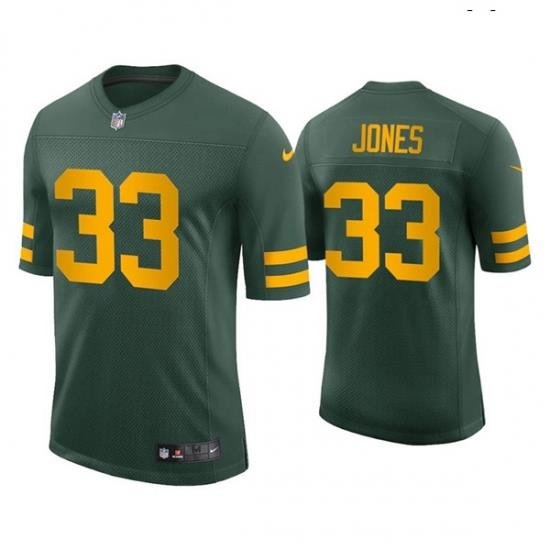 Green Bay Packers 33 Aaron Jones Alternate Green Vapor Limited Jersey