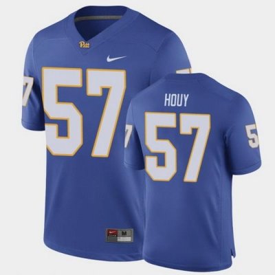 Men Pitt Panthers Gabe Houy Game Royal Football Jersey