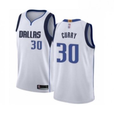 Womens Dallas Mavericks 30 Seth Curry Authentic White Basketball Jersey Association Edition