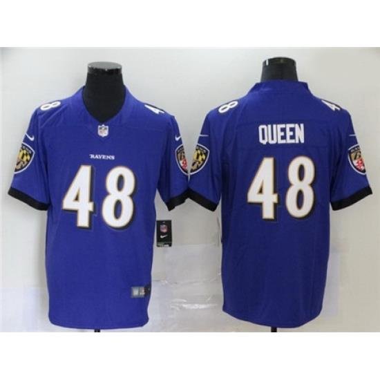 Nike Ravens 48 Patrick Queen Purple 2020 NFL Draft First Round Pick Vapor Untouchable Limited Jersey