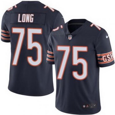 Nike Bears #75 Kyle Long Navy Blue Team Color Mens Stitched NFL Vapor Untouchable Limited Jersey