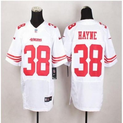 NeW San Francisco 49ers #38 Jarryd Hayne White Men Stitched NFL Elite Jersey