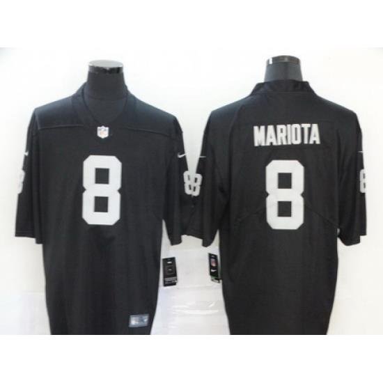 Nike Raiders 8 Marcus Mariota Black Vapor Untouchable Limited Jersey