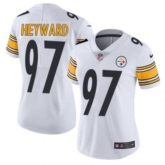 Nike Steelers #97 Cameron Heyward White Womens Stitched NFL Vapor Untouchable Limited Jersey