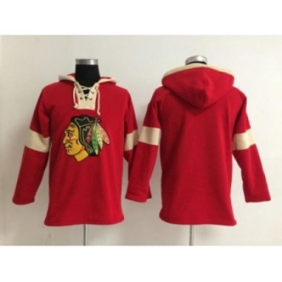 NHL chicago blackhawks blank red jerseys[pullover hooded sweatshirt]