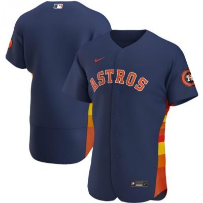 Men Houston Astros Men Nike Navy Alternate 2020 Flex Base Official Team MLB Jersey