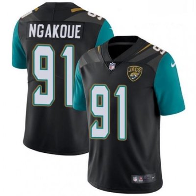 Men Nike Jacksonville Jaguars 91 Yannick Ngakoue Black Alternate Vapor Untouchable Limited Player NFL Jersey