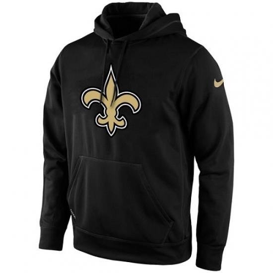 NFL Mens New Orleans Saints Nike Black KO Logo Essential Hoodie 2