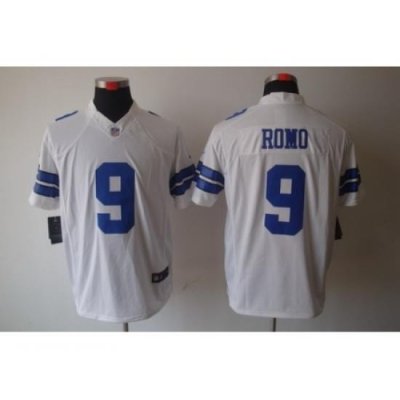 Nike Dallas CoWboys 9 Tony Romo White Limited NFL Jersey