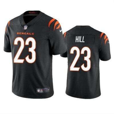 Men Cincinnati Bengals 23 Daxton Hill Black Vapor Untouchable Limited Stitched Jersey