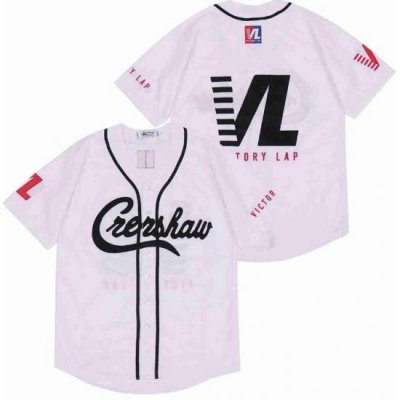 Men White Crenshaw Editon VL Blank Jersey