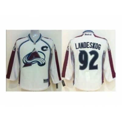 Youth nhl jerseys colorado avalanche #92 landeskog white