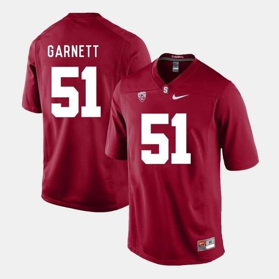 Men Stanford Cardinal Joshua Garnett College Football Cardinal Jersey