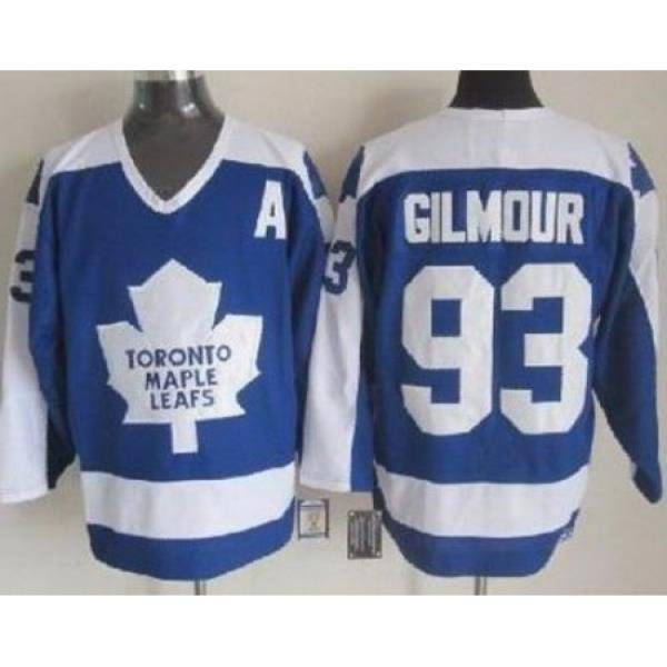 Toronto Maple Leafs #93 Doug Gilmour 1978 CCM Vintage Throwback Blue NHL Jerseys