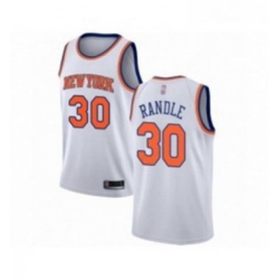 Youth New York Knicks 30 Julius Randle Swingman White Basketball Jersey Association Edition