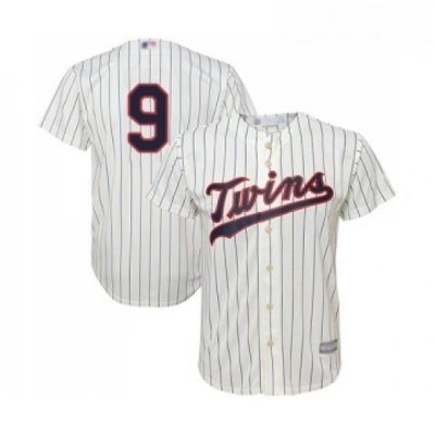 Youth Minnesota Twins 9 Marwin Gonzalez Replica Cream Alternate Cool Base Baseball Jersey