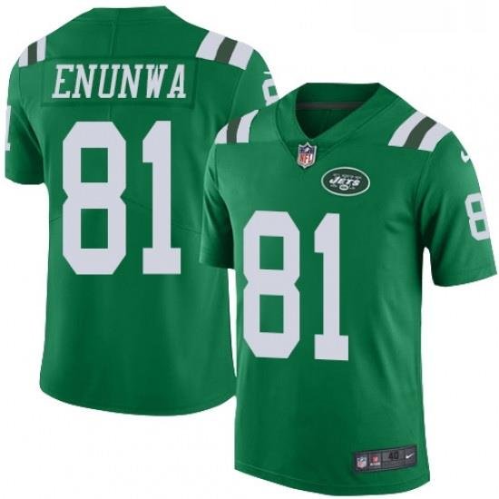 Mens Nike New York Jets 81 Quincy Enunwa Limited Green Rush Vapor Untouchable NFL Jersey