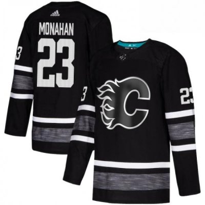 Mens Adidas Calgary Flames 23 Sean Monahan Black 2019 All Star Game Parley Authentic Stitched NHL Jersey