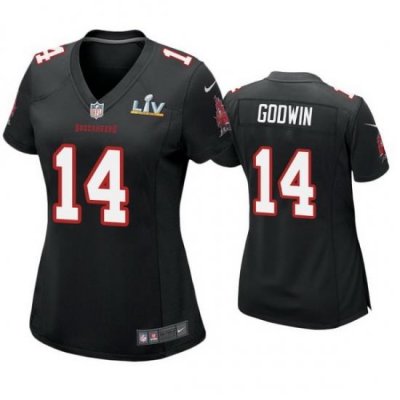 Women Chris Godwin Buccaneers Black Super Bowl Lv Game Fashion Jersey