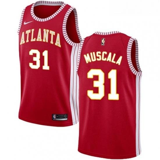 Womens Nike Atlanta Hawks 31 Mike Muscala Authentic Red NBA Jersey Statement Edition