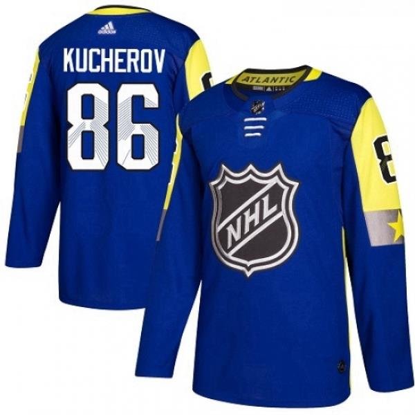 Youth Adidas Tampa Bay Lightning 86 Nikita Kucherov Authentic Royal Blue 2018 All Star Atlantic Division NHL Jersey