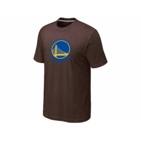 NBA Golden State Warriors Big & Tall Primary Logo Brown T-Shirt