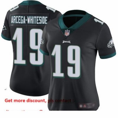 Eagles 19 JJ Arcega Whiteside Black Alternate Women Stitched Football Vapor Untouchable Limited Jersey